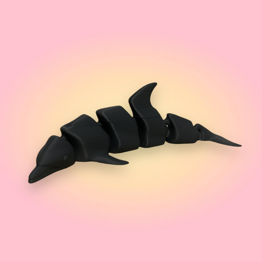 3D Printed flexi dolphin (comes in multiple colours)