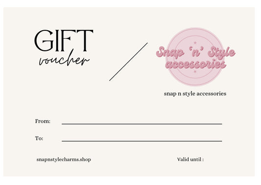 Snap n style accessories gift cards